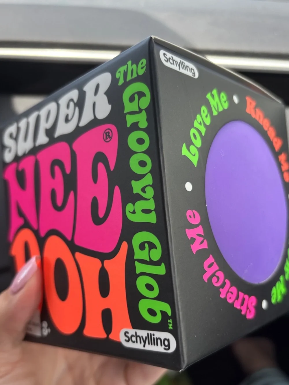 Super NeeDoh Groove Glob Stress Ball by Schylling - Purple